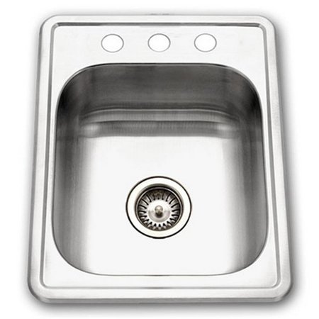 FINALCUT ADA Glowtone Series Topmount Stainless Steel 3 Hole Bar & Prep Sink FI726395